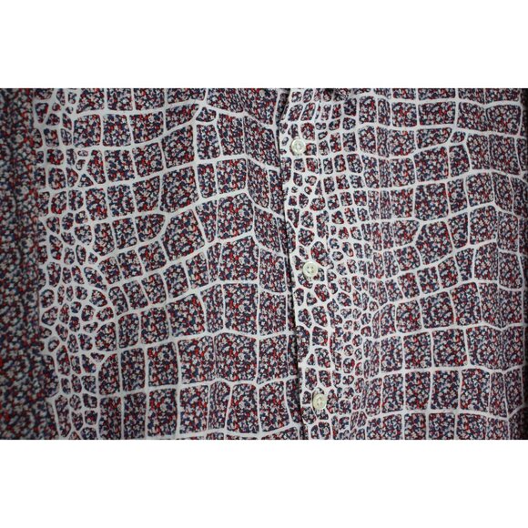 Mihara Yasuhiro Mens 52 Paneled Geometric Patterned Button Up Shirt NEW H914 - Picture 3 of 7